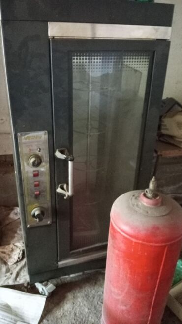 оборудования для кафе: Газовый ротационный гриль/шкварочник для птицы и мяса -