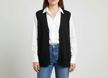 sukienki marynarka z paskiem: Marks & Spencer, Women`s waistcoat, size M