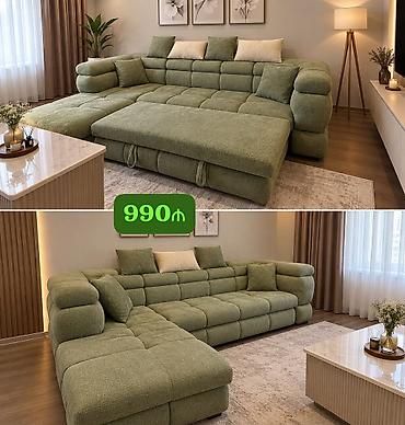Divan satılır 990₼. İdeal vəziyyətdə. Açılır. Ölçü 2.60/1.80. 1 ay