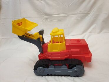 игрушечные модели машин: Игрушечный бульдозер большого размера. Состояние новое !