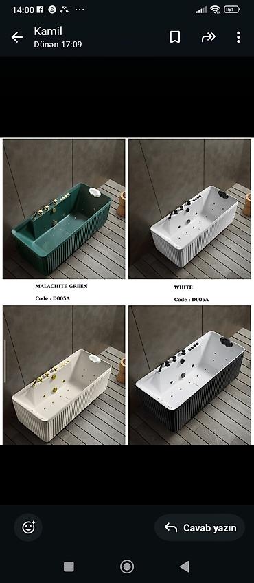 Cakuzi vannalar: Yeni Cakuzi vanna Motorlu, Ödənişli çatdırılma — 30