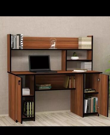 Sifarişlə kompyuter masaları: Düz masa, Polkalı, Siyirməli, Azərbaycan, Sadə laminat, Zəmanətli, Kredit yoxdur — 10