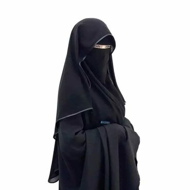niqab: One size, rəng - Qara