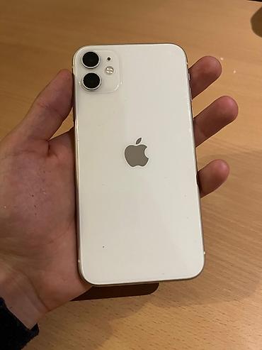 ikinci el smart tv: IPhone 11, 128 GB, Ağ, Barmaq izi, Face ID — 1