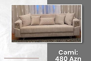divan: Məhsul: Yumşaq oturacaqlı, müasir dizaynlı açılıb-yığılan divanlar (3 — 3