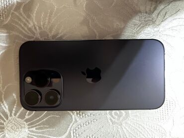 ayfon adapter: IPhone 14 Pro, 128 GB, Deep Purple, Simsiz şarj, Face ID, Sənədlərlə