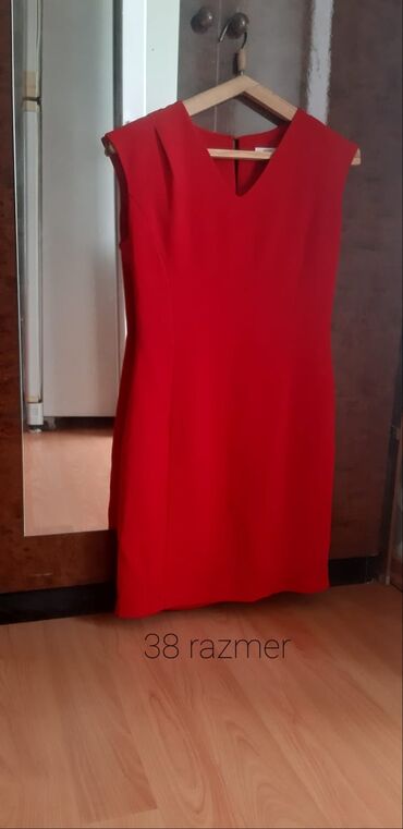 qırmızı don: Повседневное платье, Мини, M (EU 38)