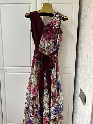 Ziyafət donları: Qırmızı ziyafət/libas - Zərif tünd qırmızı rəngdə uzun ziyafət/libas — 10