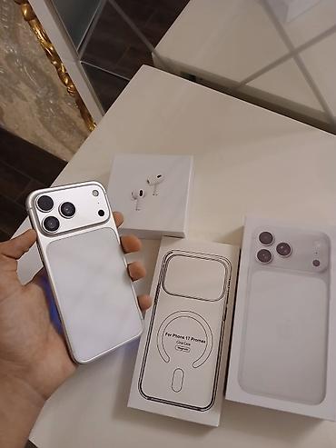 iphone airpods: IPhone 17 Pro Max, 128 GB, Ağ — 1