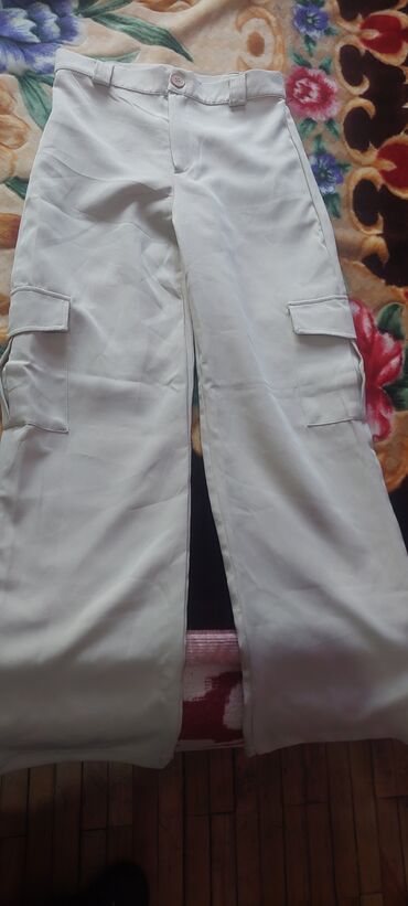 braon kozne pantalone kombinacije: Regular rise