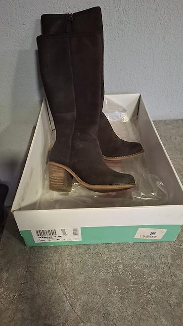 clarks обувь: Сапоги, 36, Clarks, Б/у, цвет - Коричневый, Самовывоз — 1