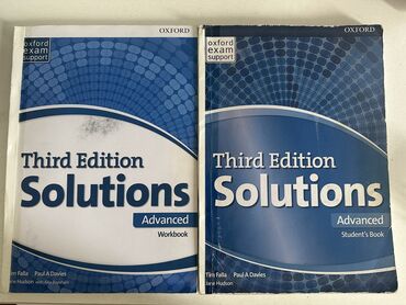 книга роналду: Книга Solutions Advanced Third Edition две книги (student book+work