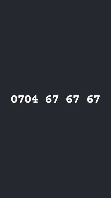 токмок телевизор: Продаю вип номер
0704 67 67 67
цена 12.000сом

звонить на 0505505551