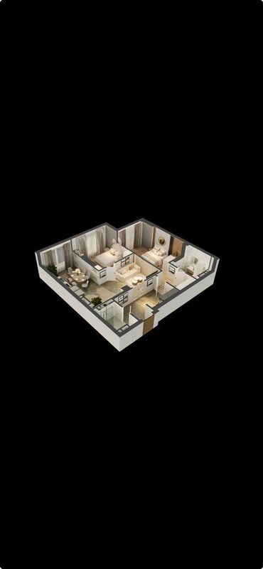Продажа квартир: 3 комнаты, 95 м², Элитка, 4 этаж, ПСО (под самоотделку)