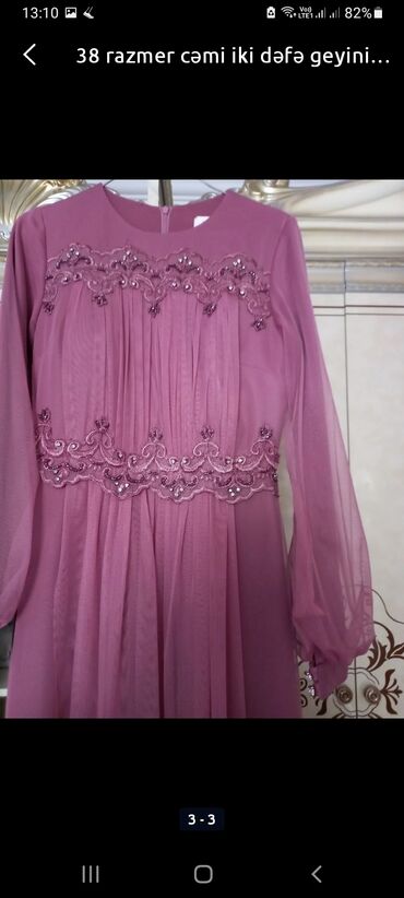 ziyafet hicab geyimleri: Вечернее платье, M (EU 38)