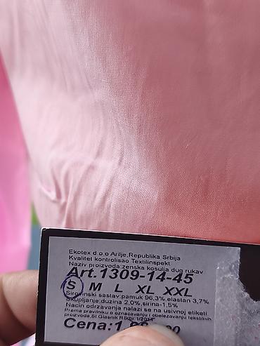 Košulje: Ženska košulja – svetloružičasta - Klasičan kroj sa kragnom i — 5