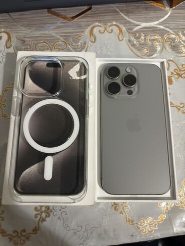 зарядки для айфонов: IPhone 15 Pro, 128 GB, Space Gray, Simsiz şarj