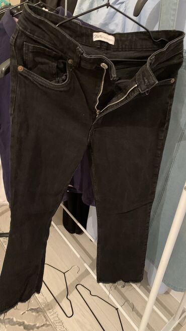 женские джинсы скинни: Скинни, Zara, США, Средняя талия