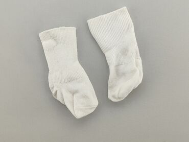 białe wełniane skarpety: Socks, 16–18, condition - Very good