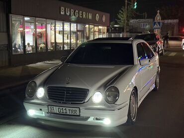 купить передний бампер на мерседес w210 в бишкеке: Mercedes-Benz E 55 AMG (W210), седан, белый цвет. Ключевые