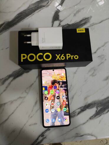 Poco: Poco X6 Pro 5G, 512 GB, rəng - Sarı, Sensor, Barmaq izi, Simsiz şarj