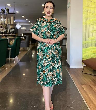 Повседневные платья: Повседневное платье, Турция, Лето, Длинная модель, Хлопок, Турецкое, Все размеры — 17