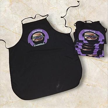 Kuhinjski tekstil: Kecelje personalizovane sa štampom po zelji. Kecelje u živim bojama — 11