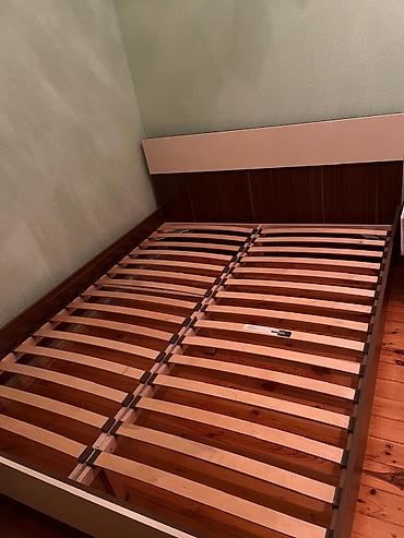 Çarpayılar: İki nəfərlik taxta çarpayı karkası - Ölçü: təxmini 160x200 sm — 4