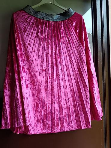 lil solid oprema: Plisirana suknja od plisa u intenzivno pink boji. - Materijal — 1