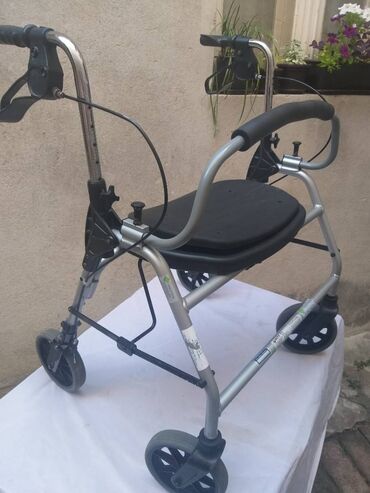 Hodalice, štake, štapovi za hodanje, kolica za hodanje: Nemacka aluminijumska XXXL hodalica-setalica, rolator sa 4 tocka — 4