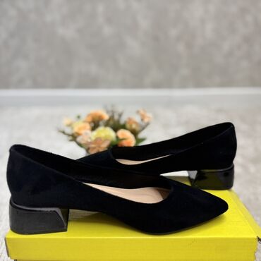 удобная обувь: Элегантные женские туфли-лодочки Размер 38 - Цвет: черный - Материал