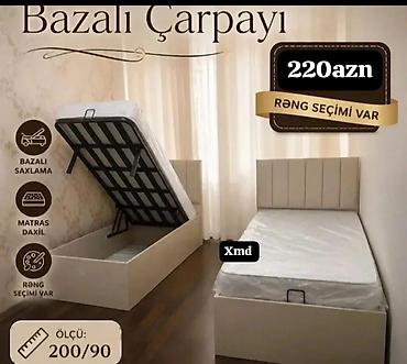 Bazalı çarpayı – ölçü 200×90 sm. - Aşağı hissədə geniş bazalı saxlama lalafo.az -da Bazalı çarpayı – ölçü 200×90 sm. - Aşağı hissədə geniş bazalı saxlama