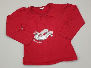 czerwone bluzki dla dziewczynek: Bluzka, 2-3 lat, 92-98 cm, stan - Zadowalający