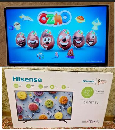Soyuducular: Televizor Hisense 108 cm Led 43 Qiymət 340 köçlə bağlı az işlənib