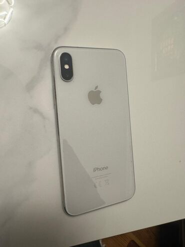 iphpne x: IPhone X, 64 GB, White Titanium, Face ID, Sənədlərlə