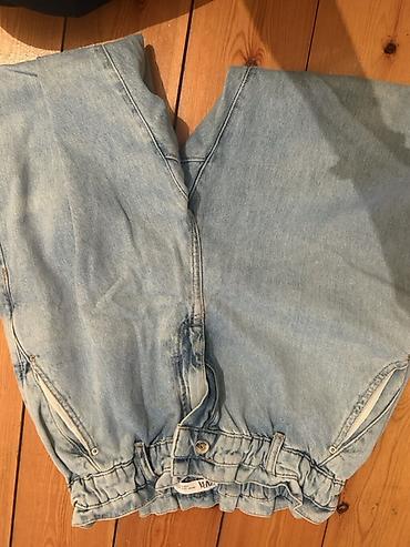 cins walvar: Yüngül mavi rəngli denim walvar - Material: 100% denim (cins parça) — 1