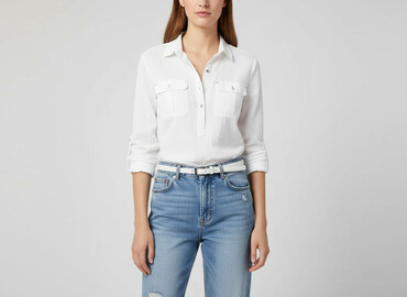 reserved bluzka z bufkami: Reserved, Women`s shirt, size M