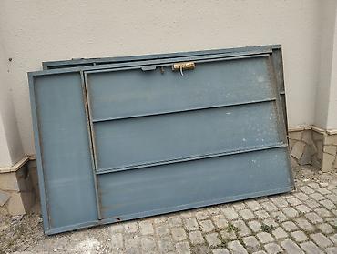 Metaldan sürüşmə/yarpaq darvaza dəsti - Material: qalın metal/gövdə