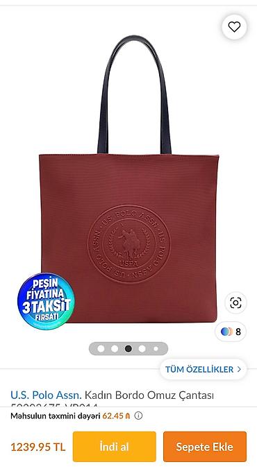 torba: ÇANTA. US POLO. BORDO. Əla keyfiyyet. 
35azn — 3
