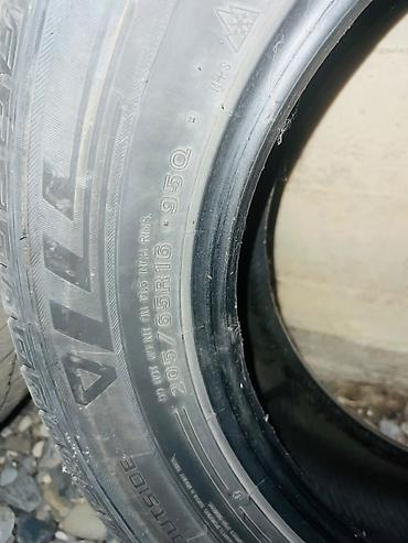 стороны: Зимние шины 205/65 R16 95Q, M+S, маркировка 3PMSF (снежинка на горной — 2