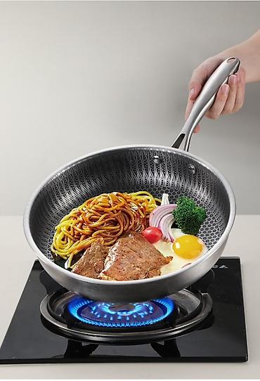 18 веши: Набор сковород-вок HONGCHENDA Non-stick Honeycomb - Комплектация: 3 — 3