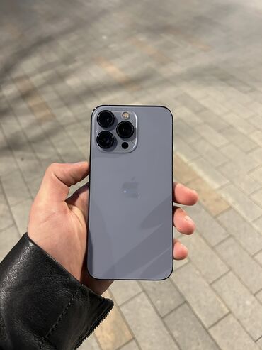 Apple iPhone: IPhone 13 Pro, 128 GB, Sierra Blue, Zəmanət, Face ID, Sənədlərlə