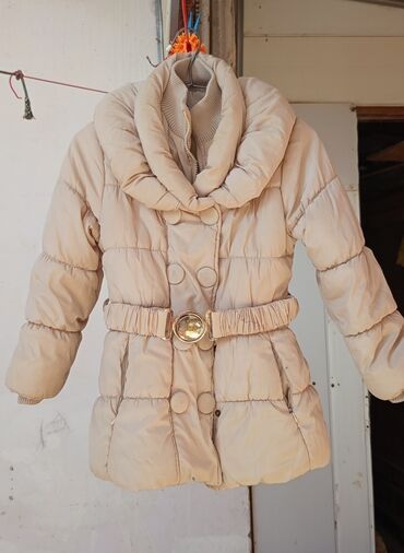 детские вещи мешком: Qalin isti yun qurtka qiz ucun uşaq üçün qış paltosu – bej rəngdə