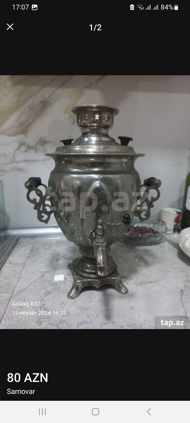 Samovarlar: İşlənmiş Od Samovar, 3 l, Ödənişli çatdırılma