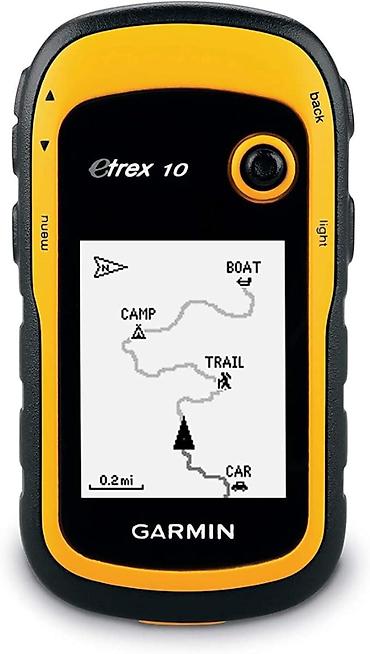 2 əl iphone: Garmin eTrex 10 əl GPS naviqatoru - Kompakt, möhkəm korpus; sarı-qara — 1