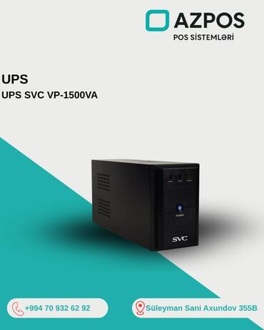 Güc: 1500 VA / ~900–1000 W Tip: Line-interactive, AVR ilə gərginlik
