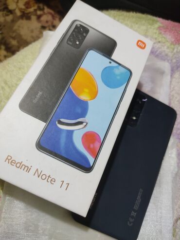 redmi note 11 barter: Xiaomi Redmi Note 11, 64 ГБ, цвет - Серый, 
 Отпечаток пальца, Две SIM карты, Face ID