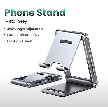 стойки для колонки: UGREEN Phone Stand LP263 - складная металлическая подставка для — 3
