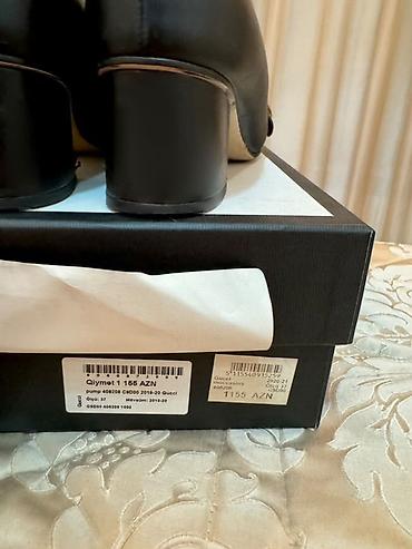 Tuflilər: Gucci qadın ayaqqabısı – “Pumps” model - Rəng: qara - Material — 1