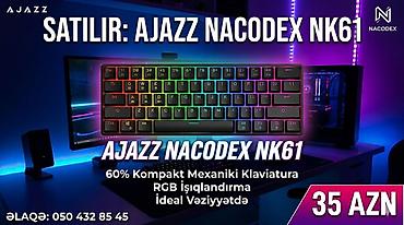 ipad pro 12: AJAZZ NACODEX NK61 mexaniki klaviatura - 60% kompakt ölçü — 1